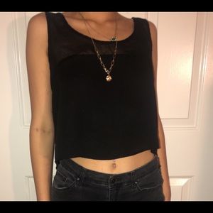 Black tank top